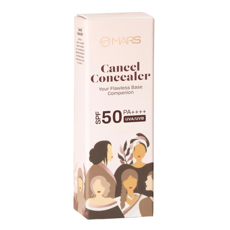 MARS SPF50 PA++++ Cancel Concealer with Radiant Natural Finish (6.0 ml) (02-YELLOW) | Lightweight | Medium to High Coverage | Long-Lasting & Multi-Purpose | Crease Resistant thumbnail 3